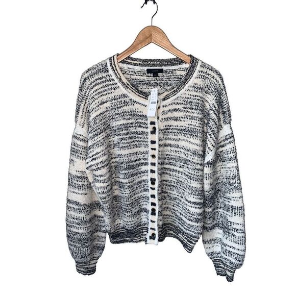 J. Crew Space-dyed textured cardigan sweater - Picture 6 of 15